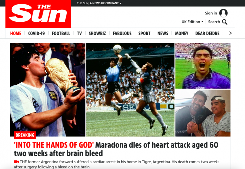 Las repercusiones en el mundo por la muerte de Maradona